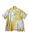 YOKE(衼) FLOWER PRITNED OPEN COLLAR SHIRT