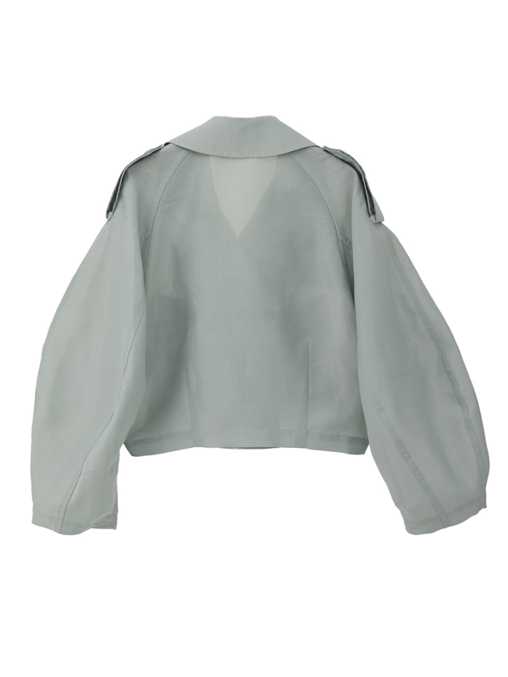 CLANE(クラネ) SHEER SHORT TRENCH JACKET