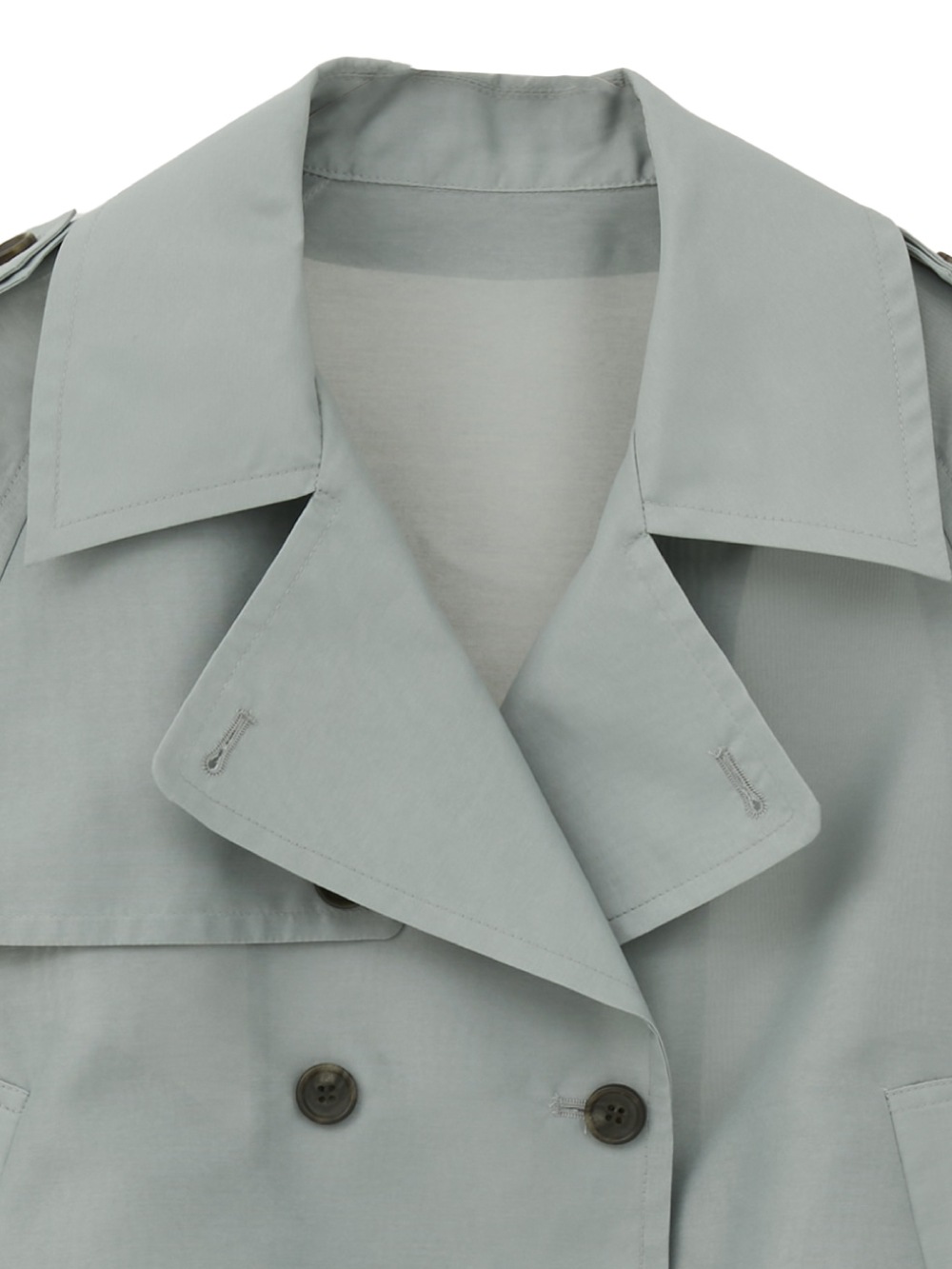 CLANE(クラネ) SHEER SHORT TRENCH JACKET