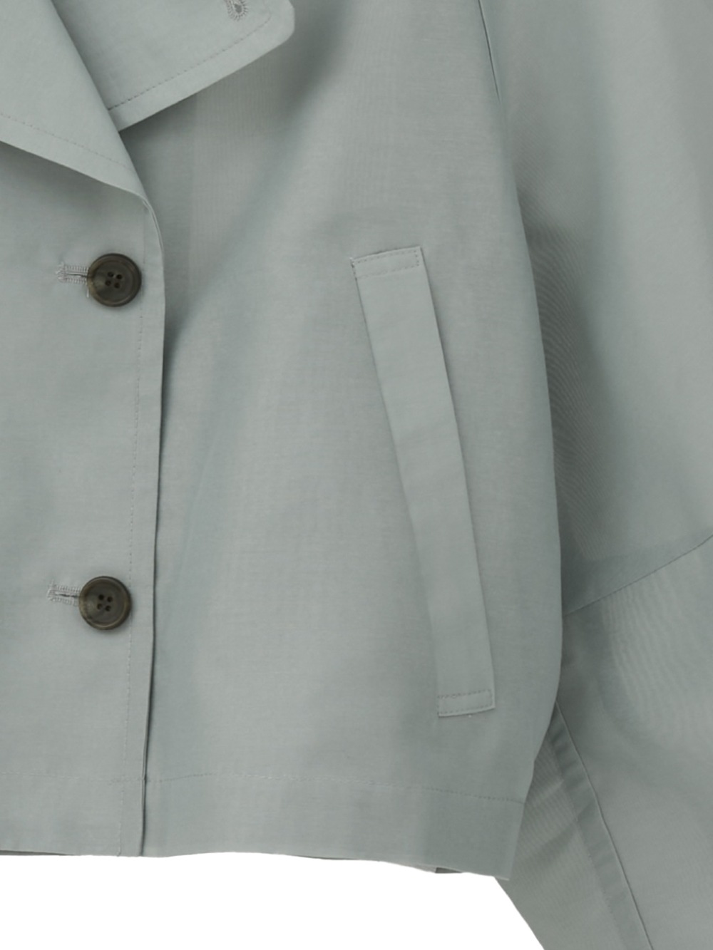 CLANE(クラネ) SHEER SHORT TRENCH JACKET