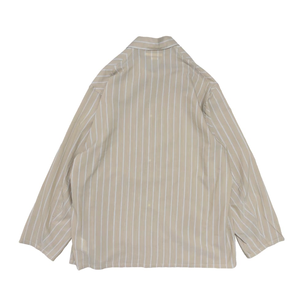 blurhms - ブラームス バスクシャツ　ストライプ 00サイズ Border Basque Shirt