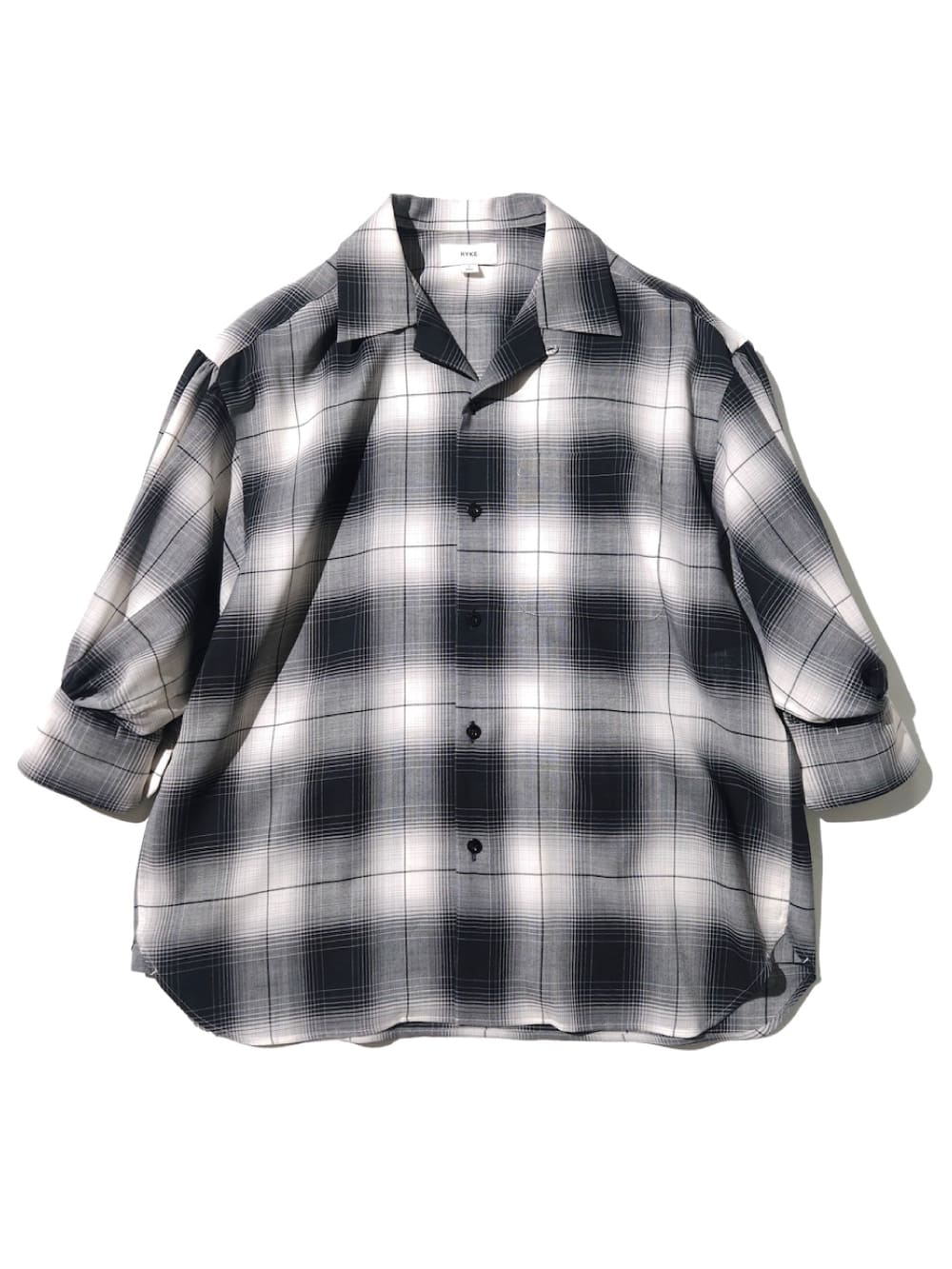 HYKE STRIPED BALLOON SLEEVE BLOUSE サイズ1 HYKE STRIPED BALLOON SLEEVE BLOUSE サイズ1 長袖