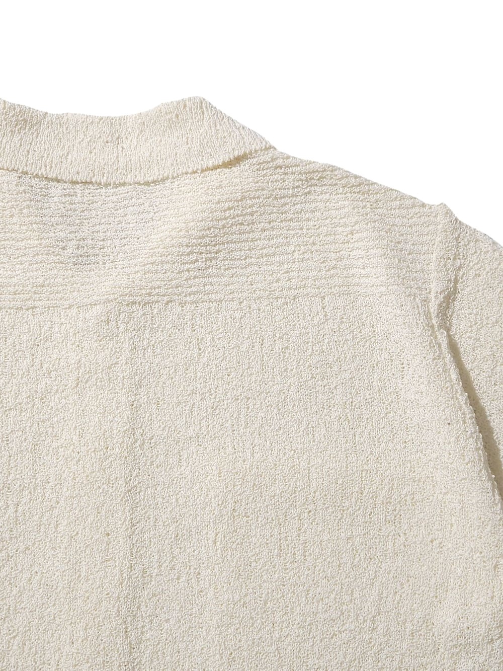 YOKE(ヨーク) COTTON SHEER KNIT OPEN COLLAR SHIRT - COLDBECK ONLINE