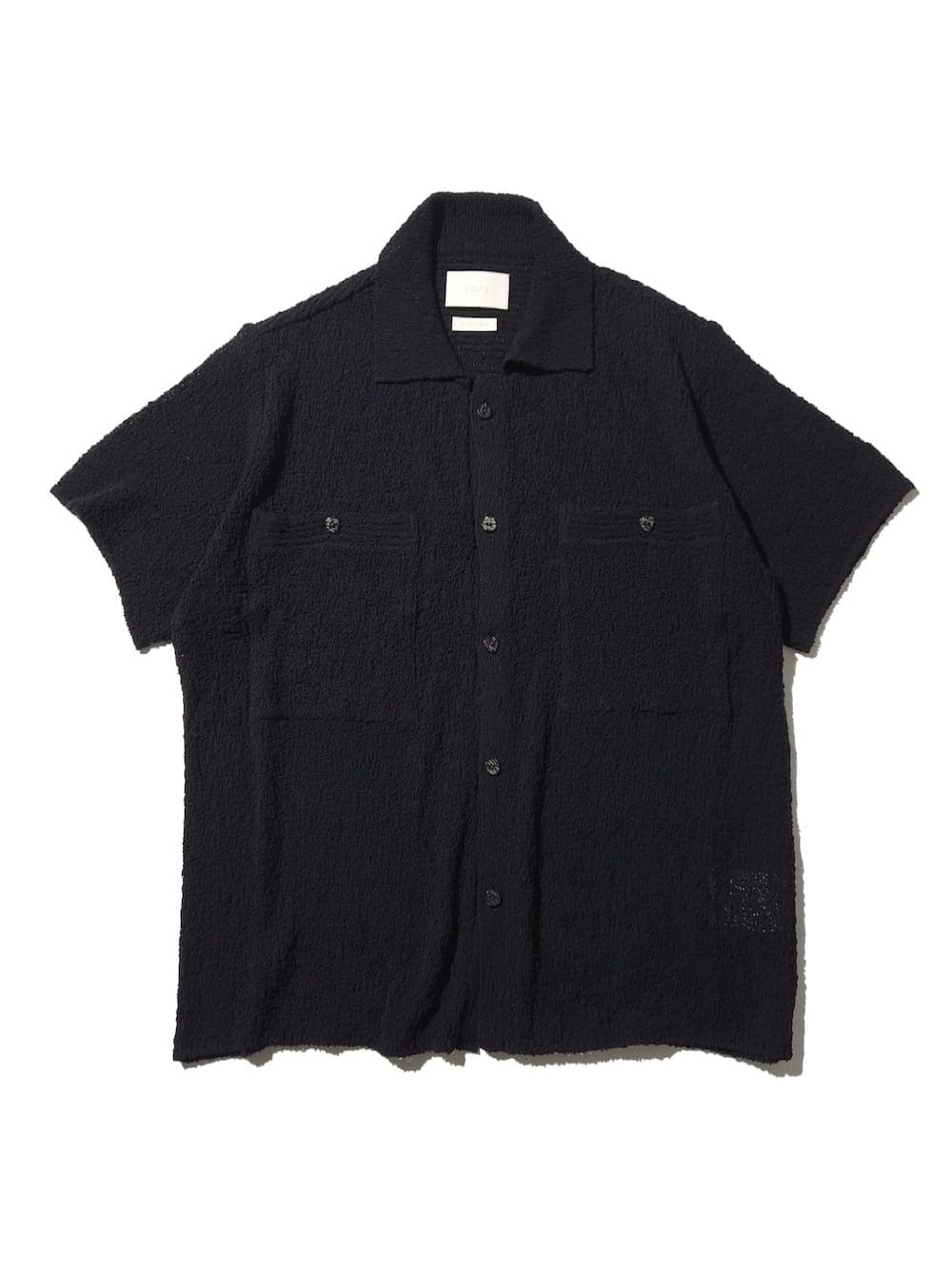 YOKE(ヨーク) COTTON SHEER KNIT OPEN COLLAR SHIRT - COLDBECK