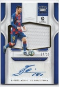 2019-20 Chronicles Soccer Crown Royale Lionel Messi Jersey Auto Silhouettes 27/35