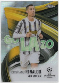 2020-21 Topps Chrome Soccer Cristiano Ronaldo Juventus Insert Golazo UEFA Champions League