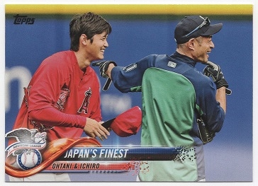 大谷翔平 ルーキーカード 2018 Topps Update Series Shohei Ohtani Angels RC US153 Japan's  Finest ohtani & ichiro　 【とても貴重なイチロー選手とのツーショットカードです】-スポーツ関連コレクション商品の通販Collec