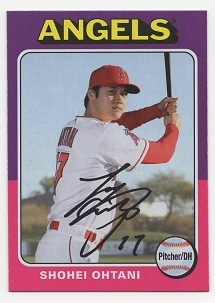 ëʿ 2019 Topps Archives Baseball Shohei Ohtani Angels MLB Base No.101 Print Auto 