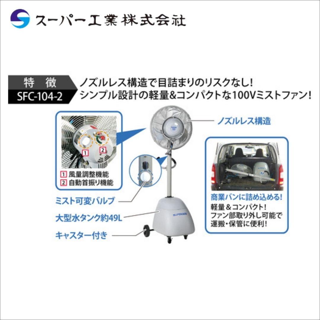 �����ѡ����ȡ��ߥ���ȯ������SFC-104-2����ư���ե��󥿥��ס�100V