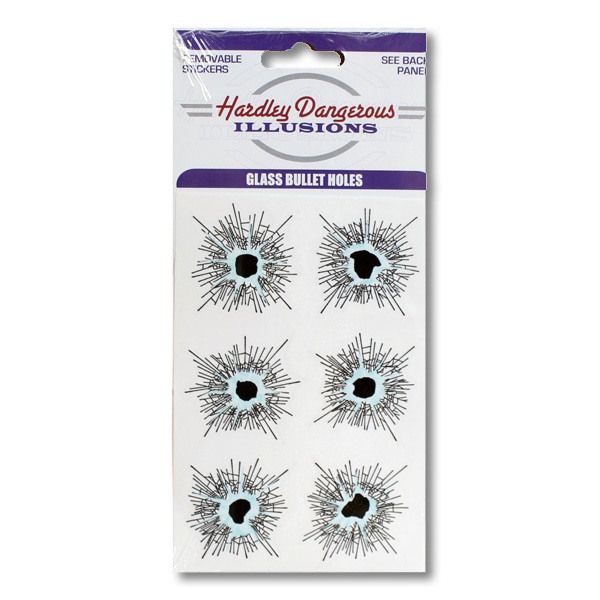 【メール便発送】ステッカー カッコいい Bullet Holes Sticker バレットホールステッカー（ガラスに弾丸） アメリカン雑貨アメリカ雑貨最近は銃撃が激しくて困ります♪
