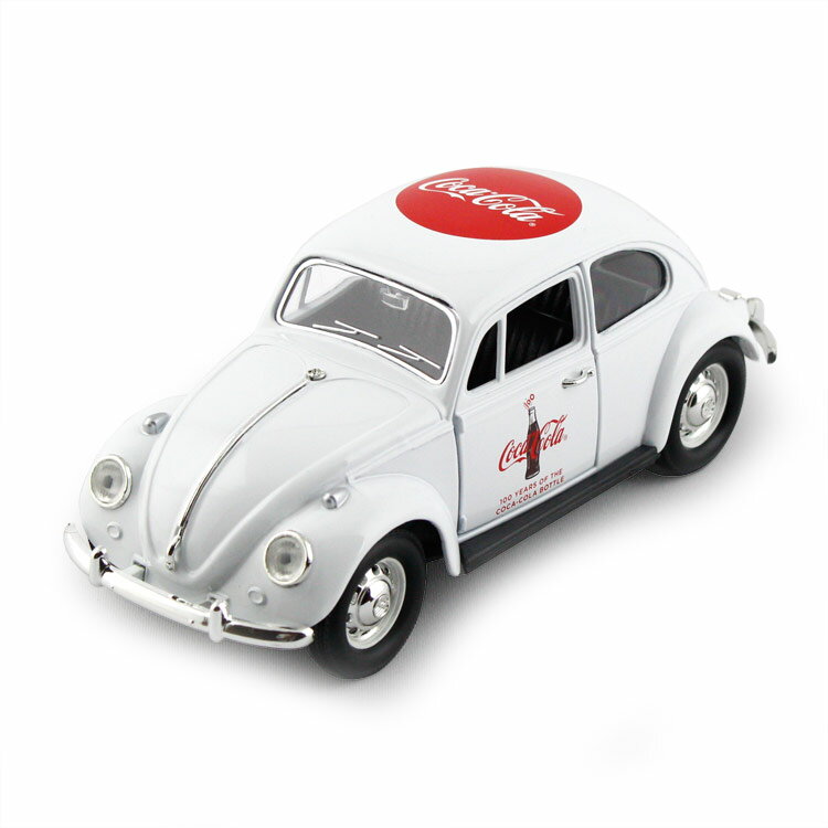 ミニカー コカコーラ ダイキャストミニカー VW ビートル ホワイト 1/24