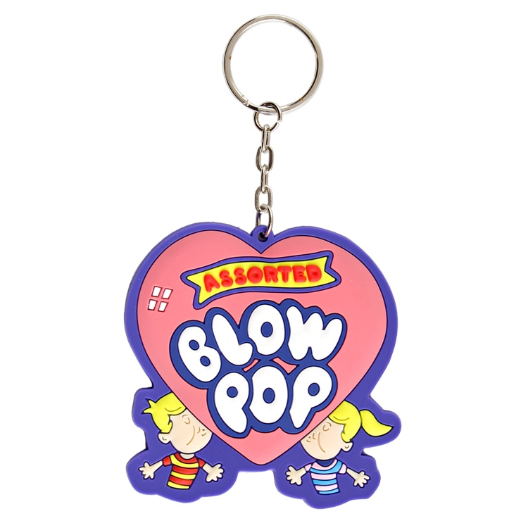 【メール便発送】キャラクターラバーチェーン BLOW POP / ブロウポップ キャラクターサイズ：高さ7×幅6.7cm ラバー製
