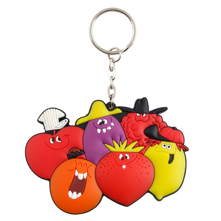 【メール便発送】キャラクターラバーチェーン Funny Face / ファニーフェイス キャラクターサイズ：高さ6×幅8.5cm ラバー製