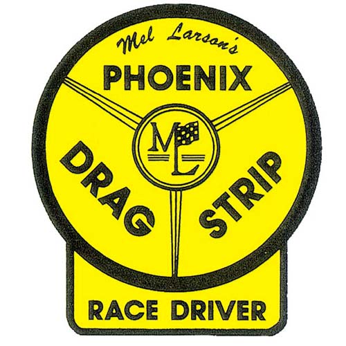【メール便発送】ノスタルジックステッカー　レーシングデカール PHOENIX DRAG STRIP RACE DRIVER DZ170 9cm×10cm 車 アメリカン雑貨　