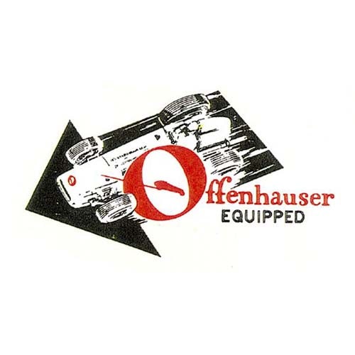 【メール便発送】ノスタルジックステッカー　レーシングデカール Offenhauser EQUIPMENT DZ097 11cm×6cm 車 アメリカン雑貨　