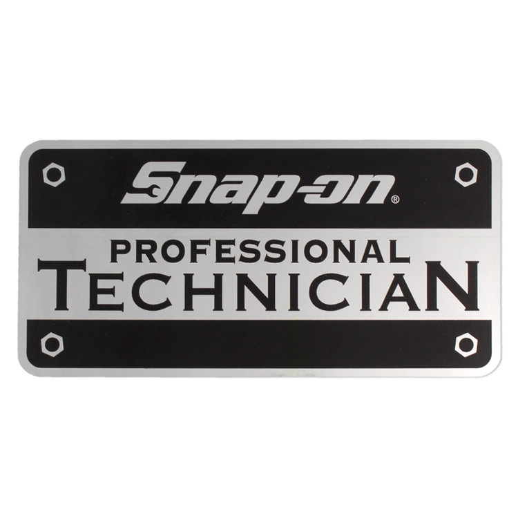 【メール便発送】ステッカー 車 かっこいい スナップオン メタル PROFESSIONAL TECHNICIAN 縦9×横18.4cm Snap-on シール デカール アメリカ雑貨 アメリカン雑貨アメリカを代表する工具メーカーのオフィシャルデカール。