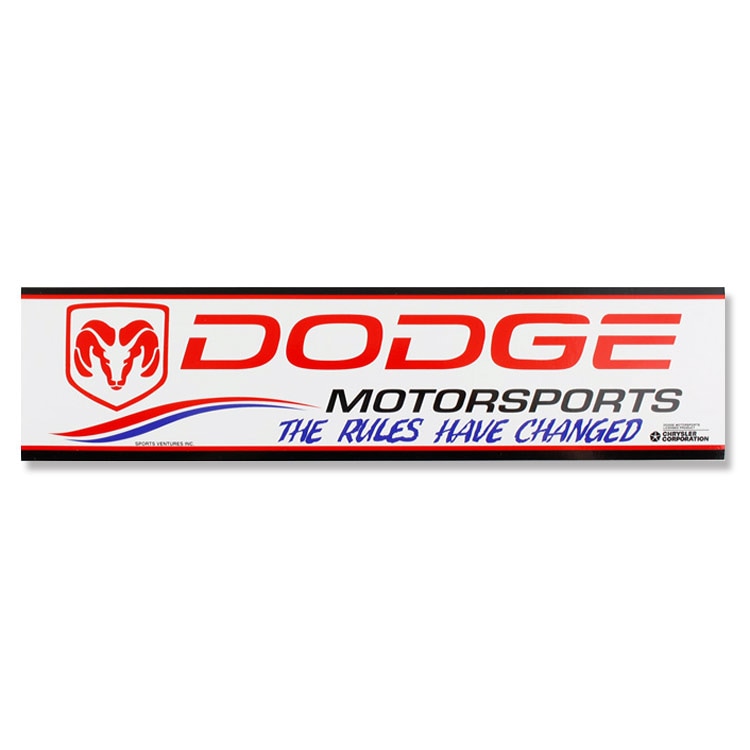 メール便発送】レーシングデカール Dodge Motor Sports The Rules Have