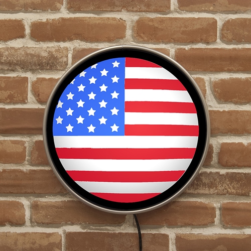 ラウンドウォールランプ US FLAG ＵＳフラッグ MLG-1081 ガスランプ ウォールライト 間接照明 インテリア  アメリカ雑貨 アメリカン雑貨