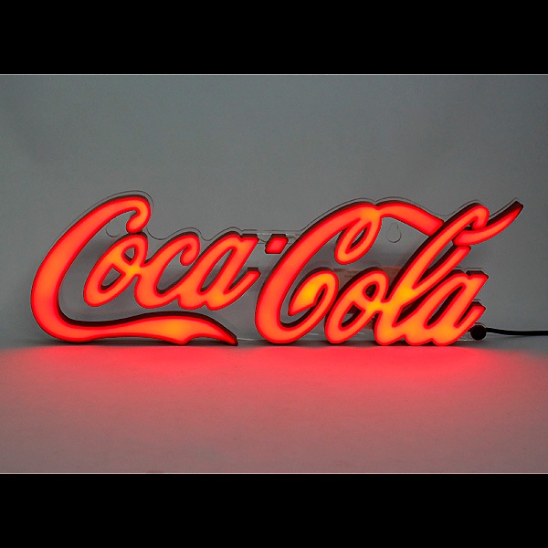 コカコーラブランド 「ミニ レタリング LEDサイン」 PJ-LED03 COCA-COLA インテリア照明 看板  アメリカ雑貨 アメリカン雑貨いつもの部屋がアメリカンダイナー仕様のかっこいい部屋に変身