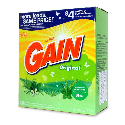 洗濯洗剤 大容量 粉末 ゲイン オリジナル 2.6kg（91oz） 80回分 GAIN P&G 洗濯用洗剤 輸入洗剤 日用品 アメリカ製 アメリカ雑貨