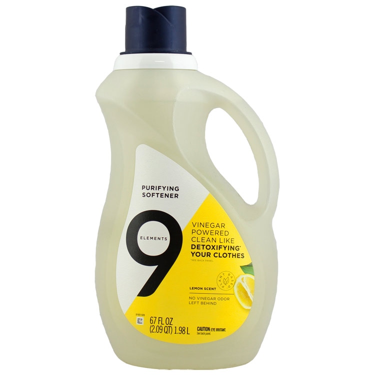 衣類用柔軟剤 9エレメンツ レモンセント 1.98L 67FL OZ ビネガー お酢のパワー P&G 9Elements アメリカ製 アメリカ雑貨