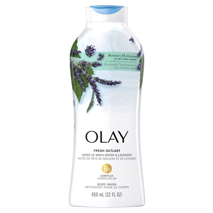 OLAY オレイ ボディウォッシュ バーチウォーター＆ラベンダー 650ml / 22oz ボディソープ 液体 アメリカＰ＆Ｇ アメリカ製