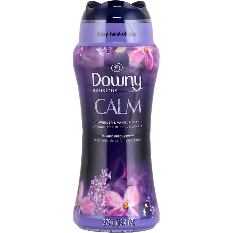 洗濯用品 加香剤 ダウニー インフュージョン セントブースター CALM ラベンダー＆バニラ 379g 13.4oz Downy 香り付け ビーズ アメリカ製 アメリカ雑貨
