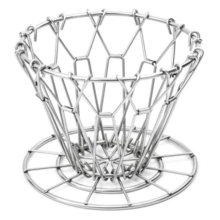 【メール便発送】キッカーランド コラシブル コーヒー ドリッパー ステンレス KIKKERLAND キッチン雑貨 コーヒー用品 アウトドア コンパクト アメリカ雑貨コンパクトに折り畳みできるドリッパー