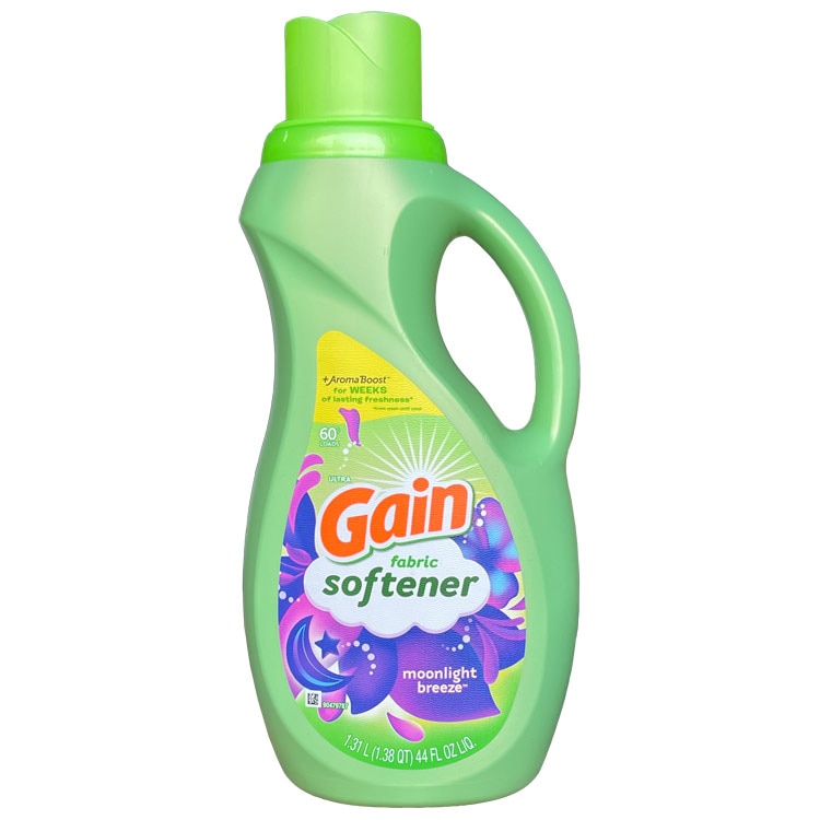 柔軟剤  正規輸入品 ゲイン ムーンライトブリーズ 液体 1.31L 1310ml / 44oz 60回分 Gain 衣類用柔軟剤 濃縮 ソフナー P&G アメリカ製 アメリカン雑貨