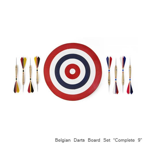 ベルジアン ダーツボードセット「コンプリート9」 アメリカ製 インテリア スティールティップ ハードダーツ  アメリカ雑貨 アメリカン雑貨