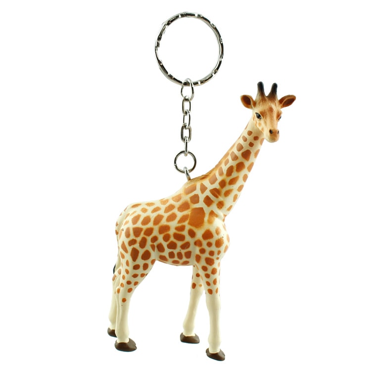 【メール便発送】アニマルキーリング キリン W5.5×D2×H10cm PVC 動物 ジラフ キーホルダー リアル Science and Nature / AUSTRALIAリアルでかっこいいPVC製アニマルキーリング。