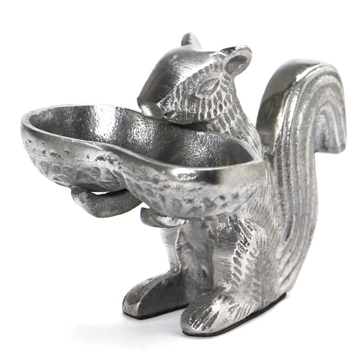 リスのナッツボウル / センターピース【シルバープレート】大型 リスのナッツボウル / センターピース【シルバープレート】大型