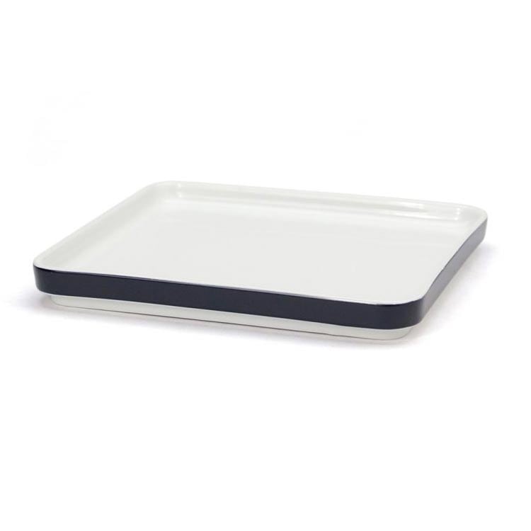 お皿 レトロ BC テーブルウェア プレート ラージ ブルー 幅17.7×奥行き15.8×高さ2.15cm ポーセリン製 食器 皿 中皿 大皿 機内用 航空 Upgrade アップグレード ドイツ