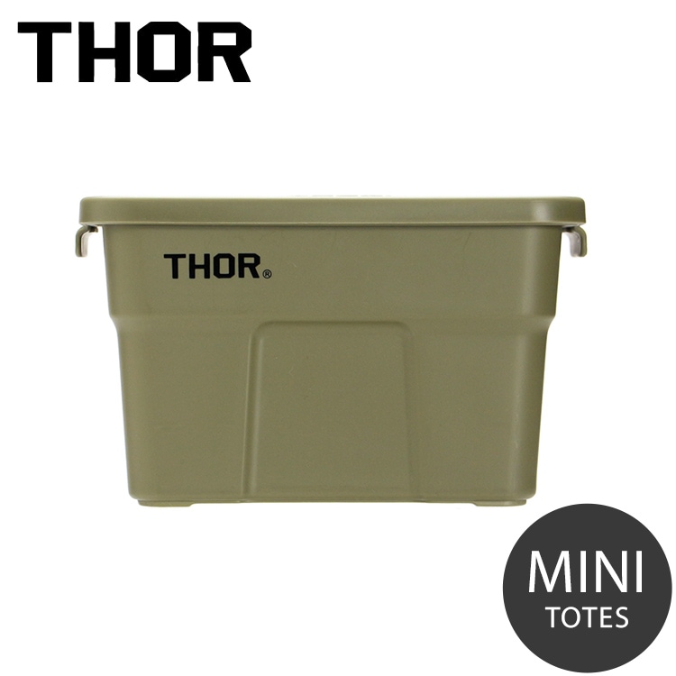 収納BOX THOR MINI TOTE DC ミニトート オリーブ フタ付き スクエア 収納 コンテナ 小物入れ