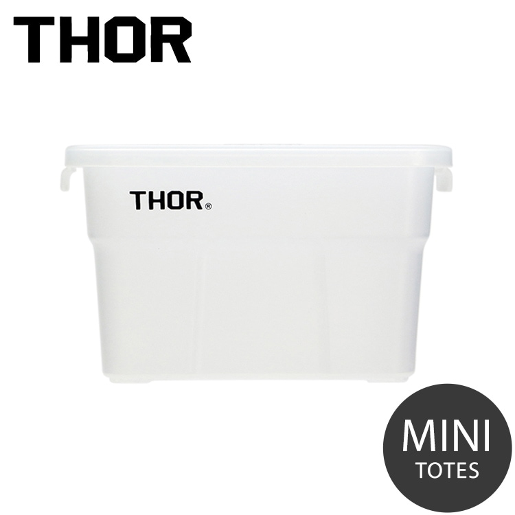 収納BOX THOR MINI TOTE DC ミニトート クリア フタ付き スクエア 収納 コンテナ 小物入れ