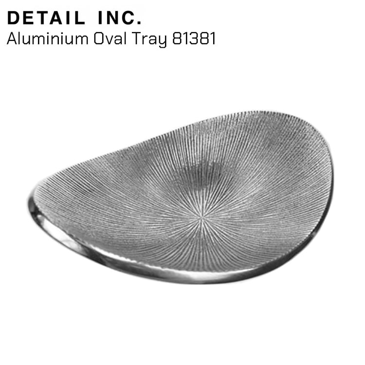 トレイ Aluminium Oval Tray 81381 アルミニウムトレイ W20×D15×H5.8cm 小物入れ 灰皿 おしゃれ トレー 整理用品 DETAIL