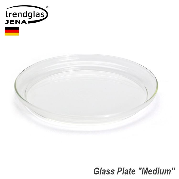 皿 Trendglas-Jena Glass Plate M トレンドグラスイエナ グラスプレート M  直径16cm ガラス製 耐熱 ディッシュ 取り皿 食器 中皿 おしゃれ ドイツ キッチン雑貨