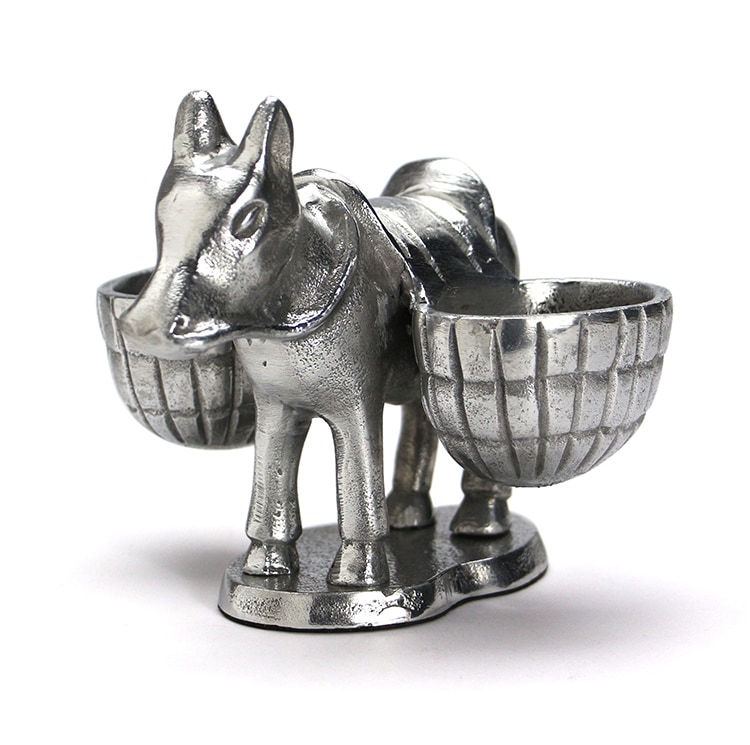 Donkey And Backet Silver ドンキーアンドバスケット シルバー W15×D15×H12.5cm アルミニウム製 HERE by DETAIL