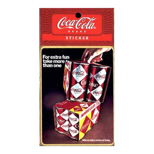 【メール便発送】COCA-COLA BRAND コカコーラブランド アドバタイジングステッカー ＃14 シール デカール アメリカ雑貨 アメリカン雑貨　