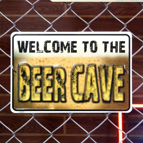 ティンサインプレート BEER CAVE ビアケイブ #MC80055 看板 インテリア 店舗装飾 アメリカ雑貨 アメリカン雑貨