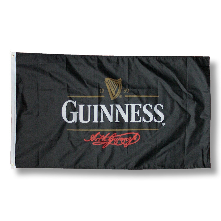 【メール便発送】アメリカンフラッグ Guinness （ギネス ） ビール バーグッズ 旗 インテリア アメリカ雑貨 アメリカン雑貨大きな旗でアメリカンガレージ＆ＢＡＲ風インテリアに！！