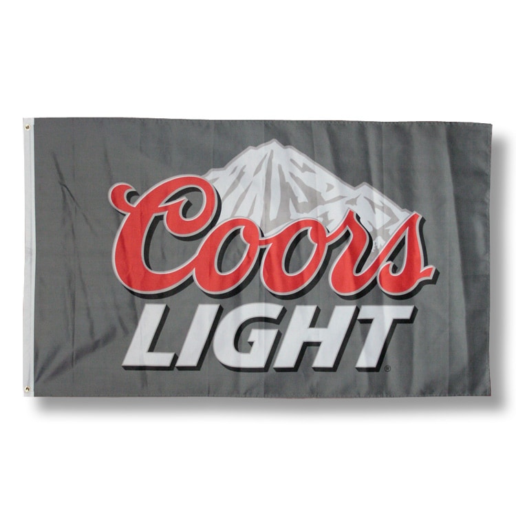 【メール便発送】アメリカンフラッグ Coors Light （クアーズライト ） ビールバーグッズ 旗 インテリア アメリカ雑貨 アメリカン雑貨大きな旗でアメリカンガレージ＆ＢＡＲ風インテリアに！！