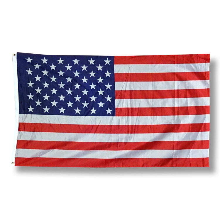 【メール便発送】壁面を手軽にイメチェン インテリアフラッグ「STARS AND STRIPES アメリカ国旗」 （サイズ：90×158cm ） 旗 国旗 バナー タペストリー アメリカ雑貨 アメリカン雑貨大きな旗でアメリカンガレージ＆ＢＡＲ風インテリアに！！