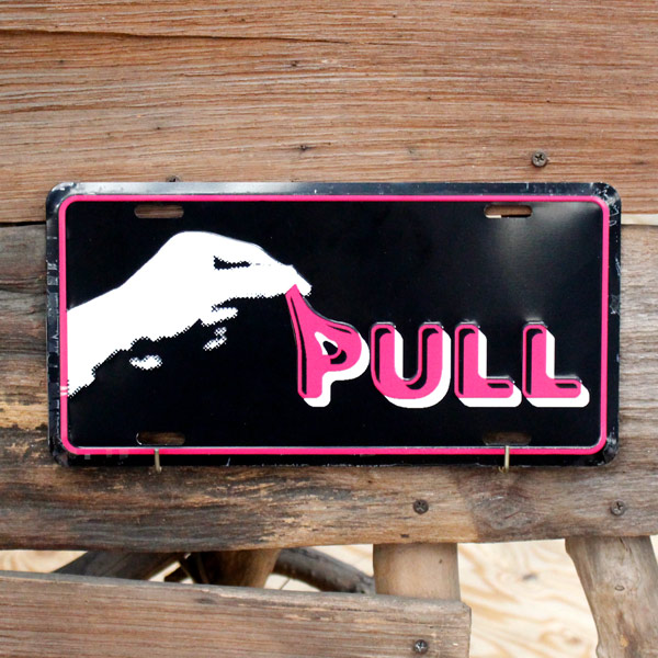 【メール便発送】CMプレート「PULL」 CM115 看板 看板 ナンバープレート型 インテリア アメリカ雑貨 アメリカン雑貨　