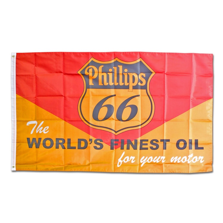 【メール便発送】 フラッグ 「Phillips 66 フィリップス66」 150×90cm 旗 タペストリー バナー アメリカ アメリカン雑貨