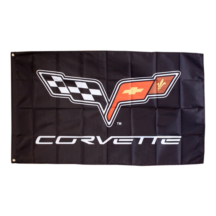 【メール便発送】フラッグ CORVETTE コルベット 150×90cm ナイロン製 タペストリー バナー 旗 ウォールデコレーション インテリア アメリカン雑貨