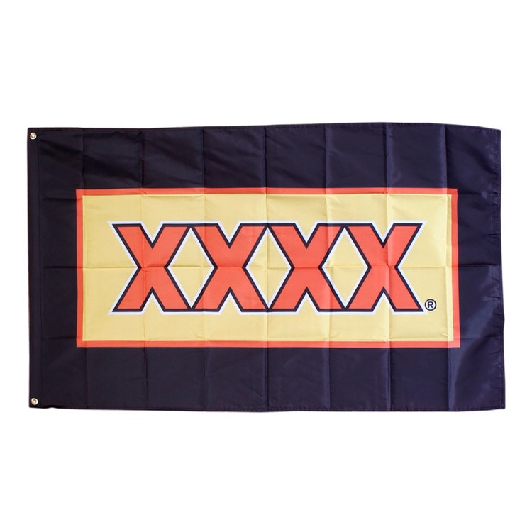 【メール便発送】フラッグ XXXX フォーエックス 150×90cm ナイロン製 オーストラリアのビールブランド タペストリー バナー 旗 ウォールデコレーション インテリア アメリカン雑貨