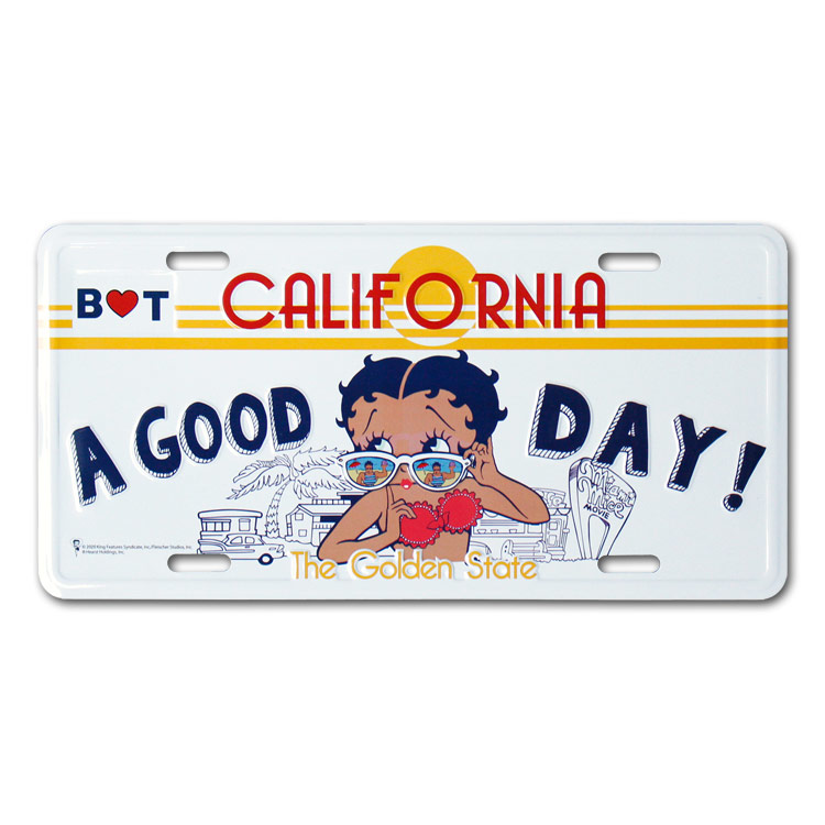 【メール便発送】CMプレート ベティちゃん A GOOD DAY! BT-GOOD CALIFOLNIA 看板 コマーシャルプレート BETTY BOOP アメリカン雑貨