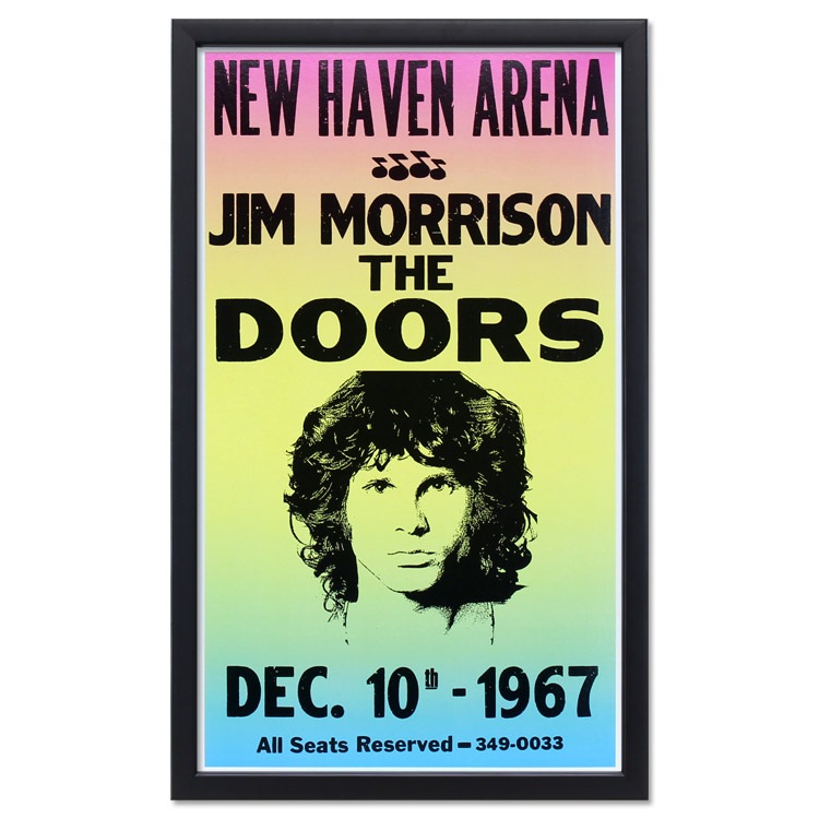 額入りバンドポスター ジム・モリソン ザ ドアーズ DEC 10th 1967