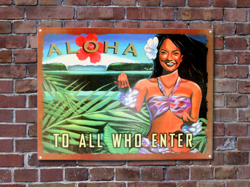 ヴィンテージスタイル メタルサイン （Hawaii16 ） 看板 インテリア 直輸入 アメリカ雑貨 アメリカン雑貨